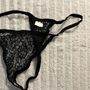 Black Lace Thong